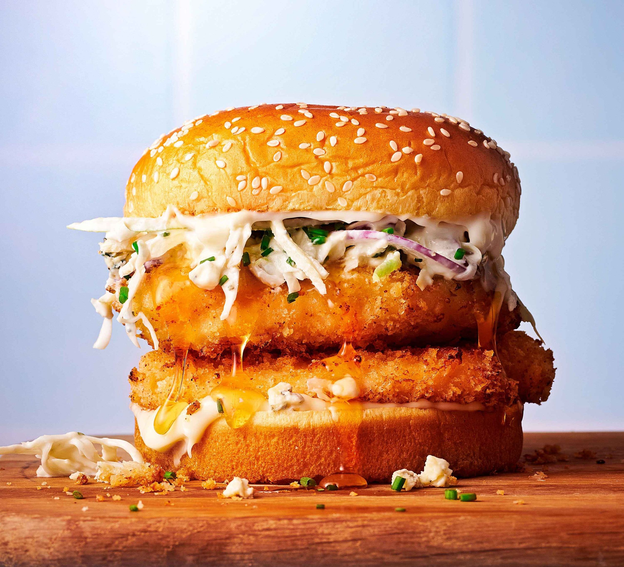 Crispy Chicken Cheese Burger (1) Crispy Chicken Cheese Burger - Image 1